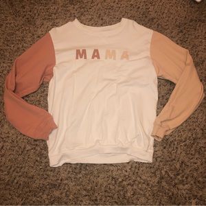 Roe + Cru MAMA pullover crewneck size medium
